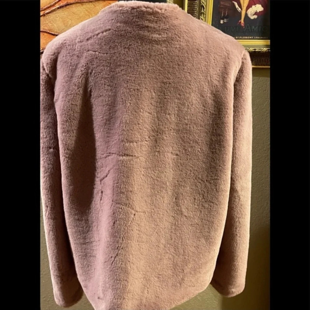 Promesa Studded Teddy Jacket, Mauve, Large - Picture 9 of 11